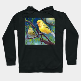 canary watercolor Hoodie